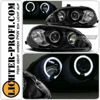 Led Angel Eyes Scheinwerfer schwarz für Honda Civic VI BJ 94-99 Hessen - Calden Vorschau