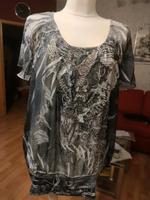Tredy 42 Kurzarm Bluse Oberteil mit Strass Hessen - Hessisch Lichtenau Vorschau