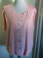 T-Shirt Shirt Kurazarm rosa Spitze Strass GR 50 / 52 Nordrhein-Westfalen - Siegen Vorschau