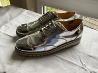 ❤️ Zara Halbschuhe Gr. 39 in Silber ❤️ Hessen - Gladenbach Vorschau