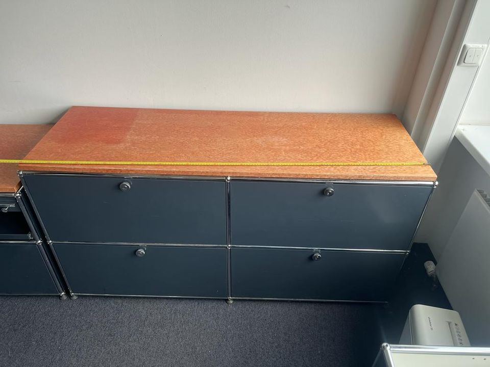 USM Haller Büro Sideboard Rar Tisch Schrank !! Wurzelholzoptik !! in Norderstedt