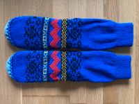 Vintage 70/80er Norweger Hüttenschuhe Haus-Socken blau ca. Gr. 38 Rheinland-Pfalz - Nieder-Olm Vorschau