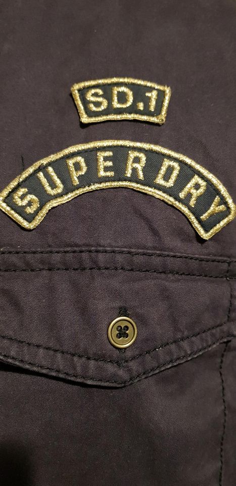 Rookie L Superdry Patches Aufnäher Hemd Jacke Shirt blau in Bargteheide