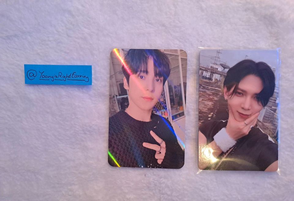 Ateez Yunho Yeosang photocards in Leinefelde