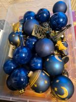 Blaue Weihnachtskugeln und weitere Dekoration für Weihnachtsbaum Rheinland-Pfalz - Weitersburg Vorschau
