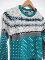 Pullover Norwegerpullover Wolle türkis grau Campus Marc O'Polo L Neuhausen-Nymphenburg - Neuhausen Vorschau