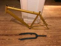 Fahrrad MTB Rahmen + Gabel Pulverbeschichtet in Gold + Macadamia Altona - Hamburg Bahrenfeld Vorschau
