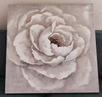 Gemälde White Flower  Knutzen  Größe 90 x 90 cm  Top Zustand Dithmarschen - Heide Vorschau