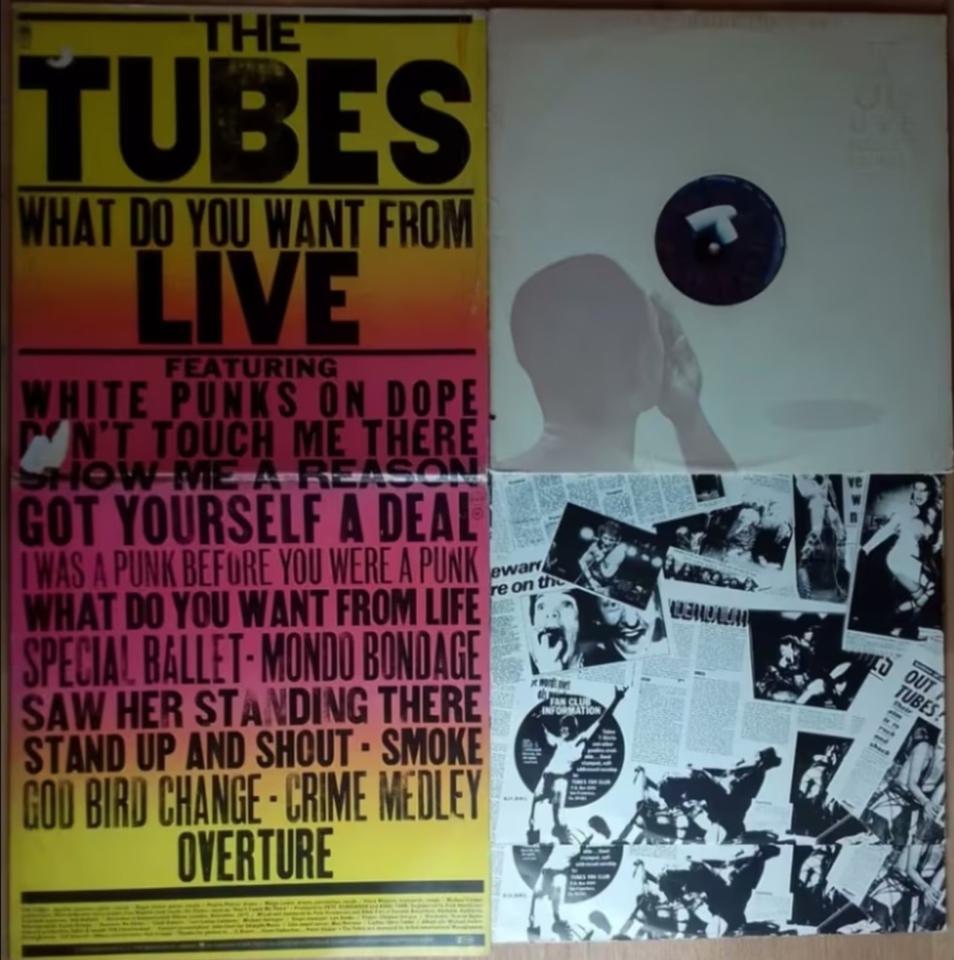 2 Schallplatten THE TUBES Vinyl OUTSIDE INSIDE What do you want in Holzdorf