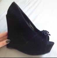 High Heels Plateau schwarz Samt Gothic Lolita Rockabella 38 Nürnberg (Mittelfr) - Mitte Vorschau