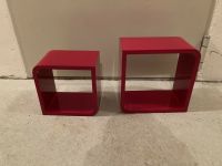 2 Wandregale Rot - tolles Cube-Design - aus stabilem MDF Bayern - Weilheim Vorschau