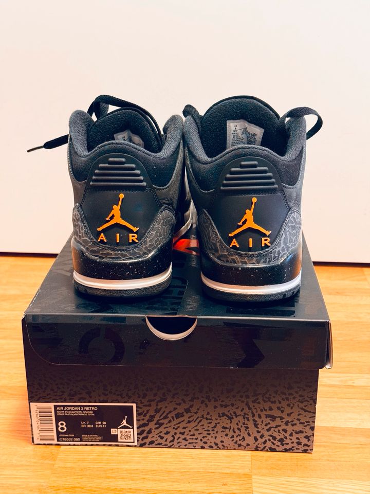 Air Jordan 3 Fear Pack Gr. 41 (US 8) - fast wie NEU in Stuttgart