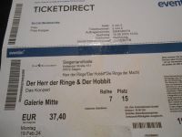 2x Konzertkarten Herr der Ringe&Der Hobbit in der Siegerlandhalle Nordrhein-Westfalen - Wilnsdorf Vorschau