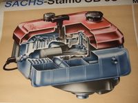 Alte Schautafel SACHS – Stamo SB 93  Sachs Einzylinder Zweitakt Rheinland-Pfalz - Wörth am Rhein Vorschau