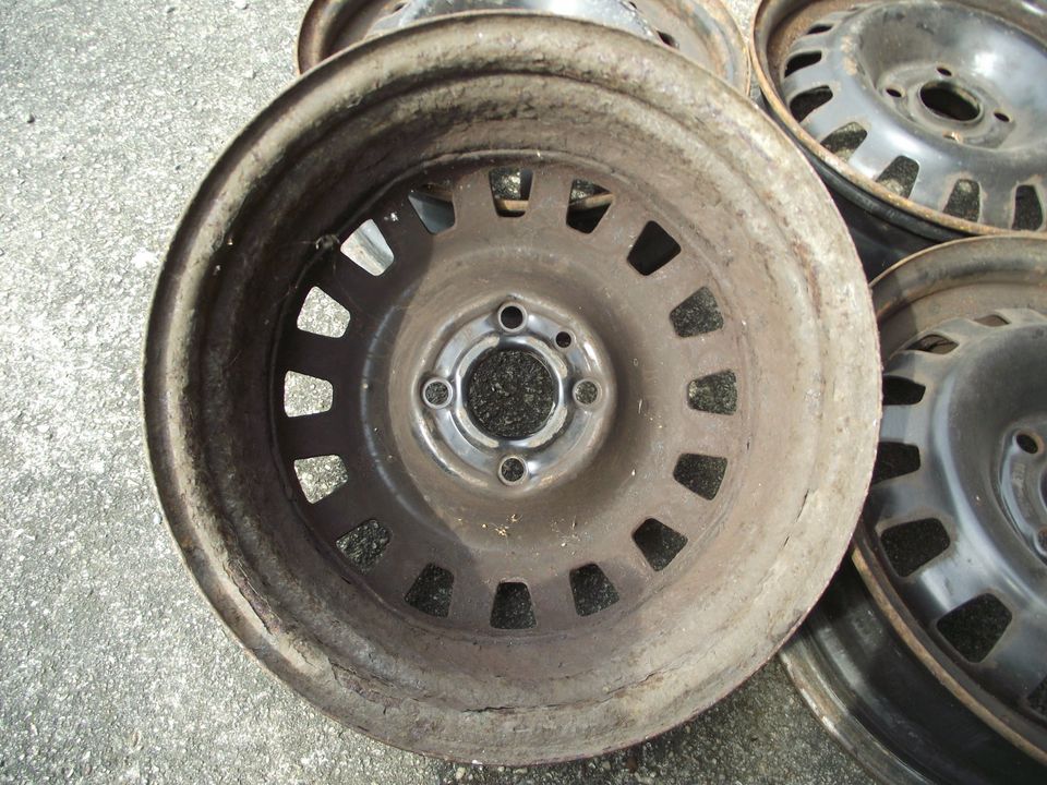 4x Stahlfelgen 5,5J x 14, ET39, für Opel Astra, Vectra, Corsa in Elsterwerda