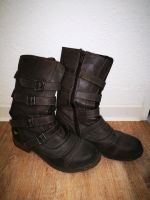 Stiefel Mustang grau-braun Gr. 42 Schnallen Berlin - Steglitz Vorschau