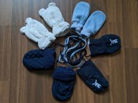 Baby Handschuhe Fäustlinge Gr 1 0-18 M blau weiß Teddy schnurr Nordrhein-Westfalen - Witten Vorschau