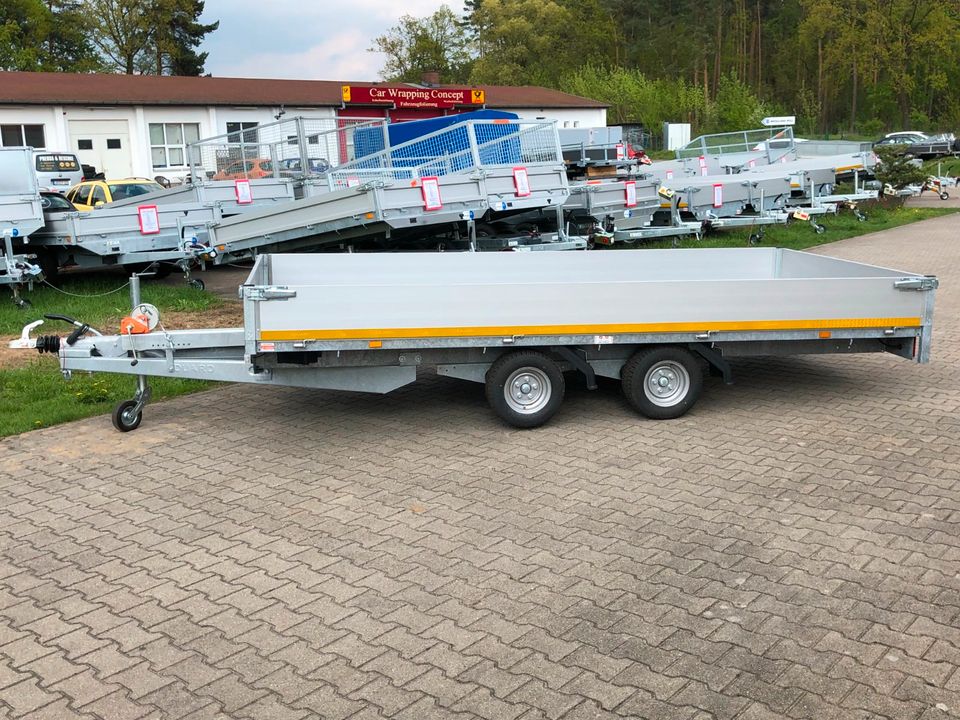 ⭐️ Eduard Auto Transporter 3000 kg 406x200x30cm Rampen Winde 56 in Schöneiche bei Berlin