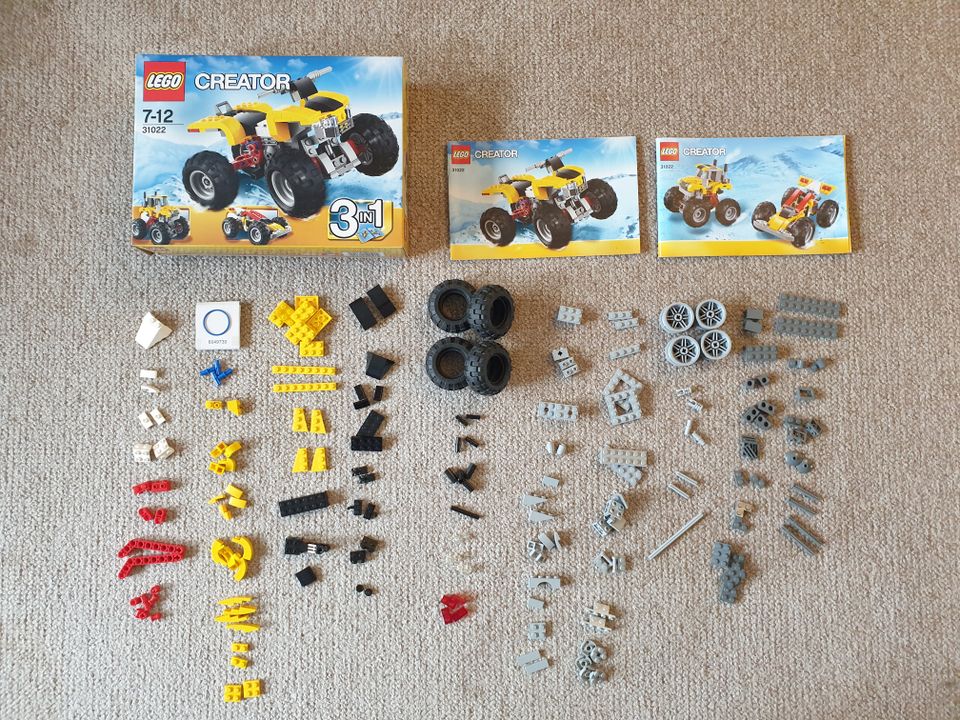 LEGO Creator 3 in 1 Turbo Quad, Monster-Truck, Buggy - 31022 OVP in Kiel