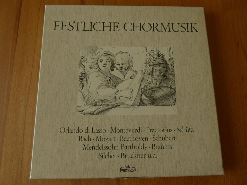 Box mit 5 LP's, Festliche Chormusik in Esslingen