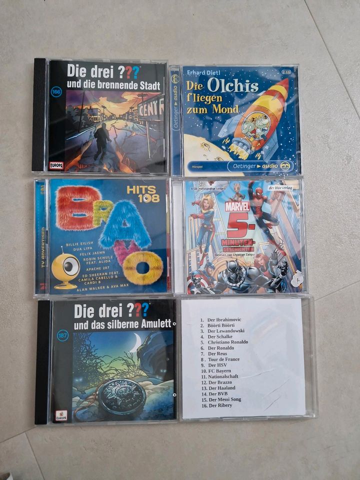 CD'S  Die drei ???/  Die Olchis / Marvel Bravo Hits in Braunschweig