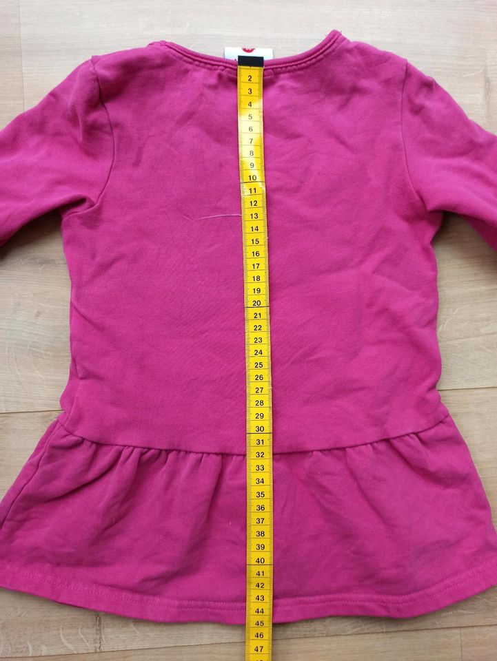 Kleid 98 Topolino Longpullover pink Prinzessin Sweatkleid in Herne