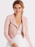 Bikerjacke Rosa Blush Brautjacke Hochzeit Jeansjacke XS bis 3XL Baden-Württemberg - Meckenbeuren Vorschau