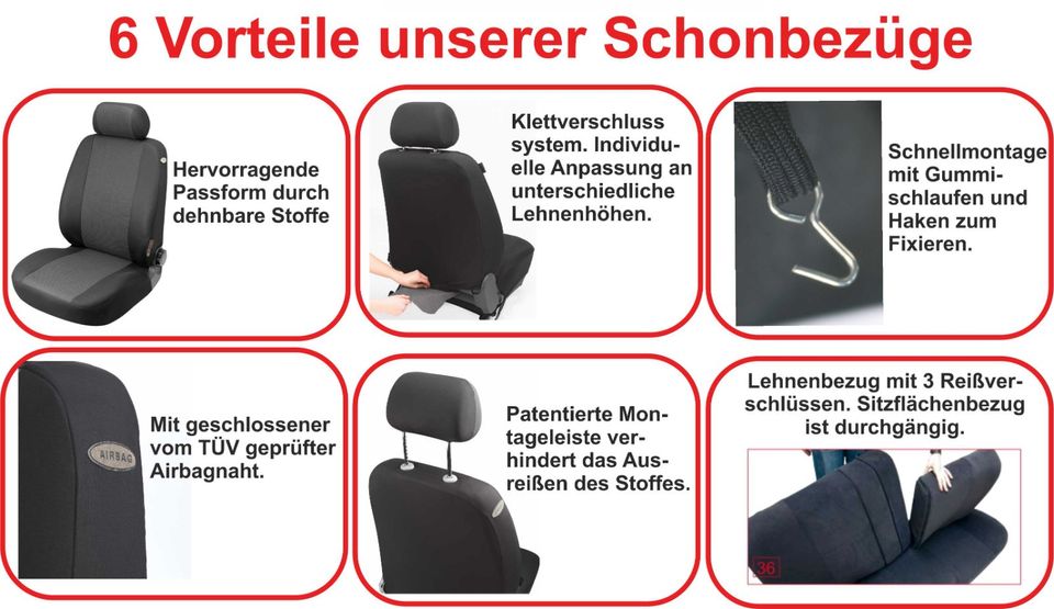 Universal Schonbezug Sitzbezug Felicia anthrazit in Bayern - Schönau  Niederbay, Tuning & Styling Anzeigen