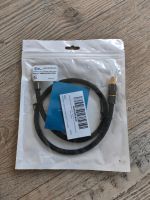Toslink Cable, gold plug,black, 0,5 m Schleswig-Holstein - Jübek Vorschau
