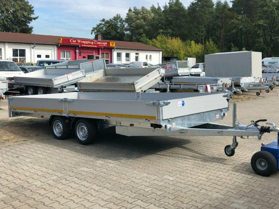 ⭐️ Eduard Auto Transporter 3000kg 506x220x30cm Rampen Winde 63 in Schöneiche bei Berlin