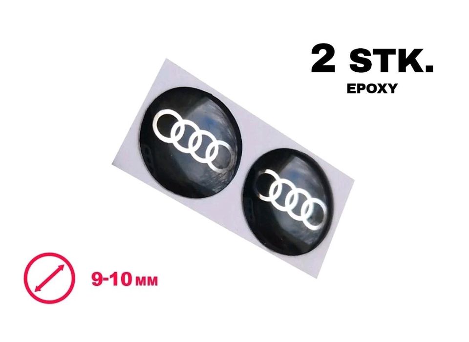 2x Audi Schlüssel Fernbedienung Aufkleber Sticker Emblem Key Logo in Berlin
