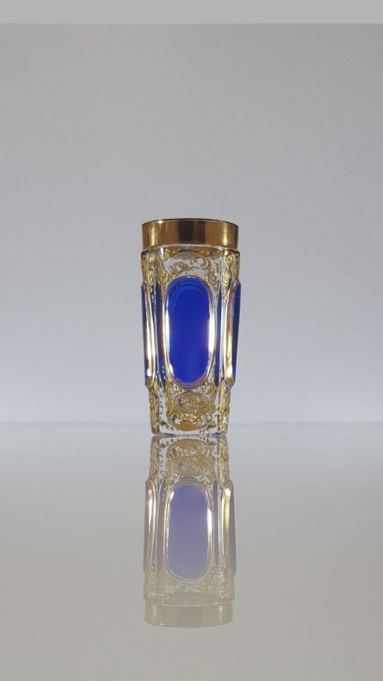 LUDWIG MOSER "Cabochon" seltenes Historismus Likörglas um 1870 in Gotha