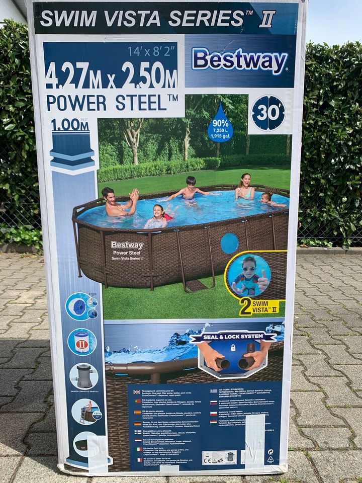 Pool Bestway Vista Series II (4,27x2,5m) + Pumpe, Skimmer, Sauger in München