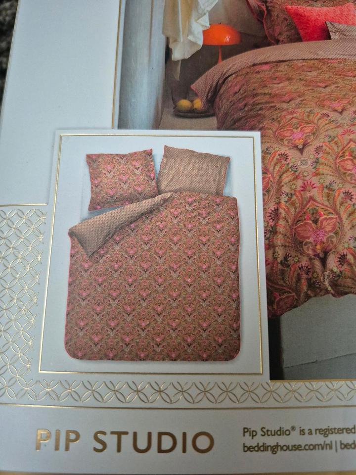 NEU Pip Studio Bettwäsche Alba blau khaki 155x200 o. 200x200 cm in Wetschen