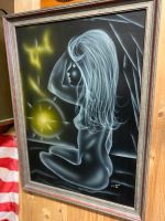 Wandbild Airbrush 1977 Akt Frau Italien 77x57cm gebraucht Schleswig-Holstein - Harrislee Vorschau