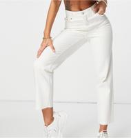 Bershka Jeans Paperbag Größe S 36 beige Creme Straight Hessen - Ahnatal Vorschau