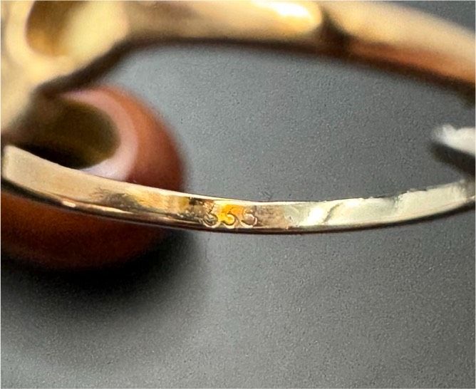 333 8k Rotgold Rosé Ring mit 2 Steine Gr.49 Geschenk Handschmuck in Berlin