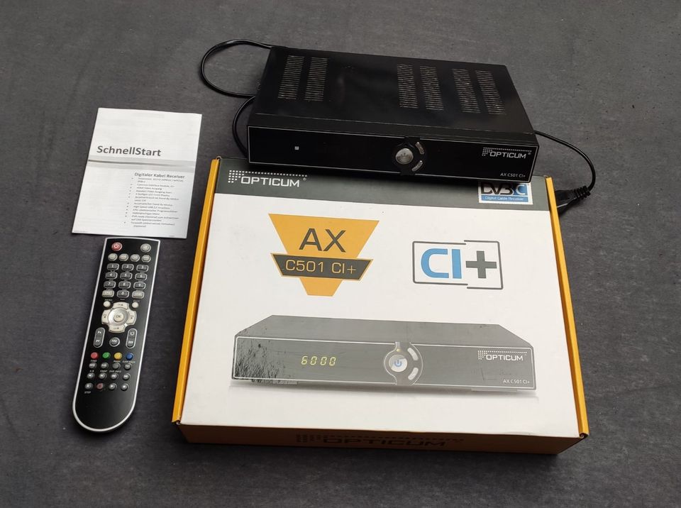 OPTICUM AX C 501 CI+ ohne PVR OVP / Digitaler Kabel Receiver in Marburg