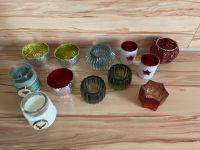 ❤️ 12x Teelichter Kerzen Halter Glas Metall Perlen ❤️ Nordrhein-Westfalen - Oer-Erkenschwick Vorschau