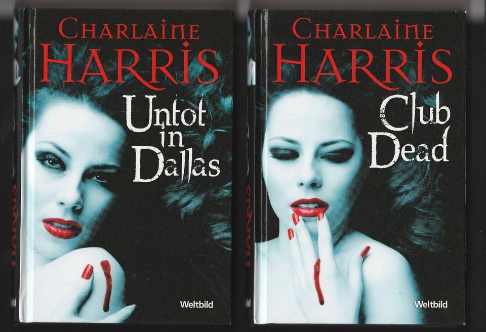 2 Bücher VAMPIR Horror CHARLAINE HARRIS  ** wie neu ** in Hainichen