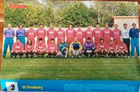 Mannschaftsposter SC Freiburg oldschool Saison 1991 Rheinland-Pfalz - Andernach Vorschau