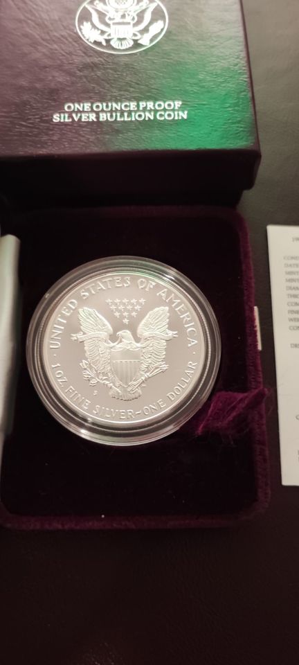 American Eagle PP 1986 - Silber polierte Platte - Wertanlagen Set in Bingen