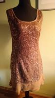 Elegantes ärmelloses Kleid in haselnussbraun Düsseldorf - Stockum Vorschau