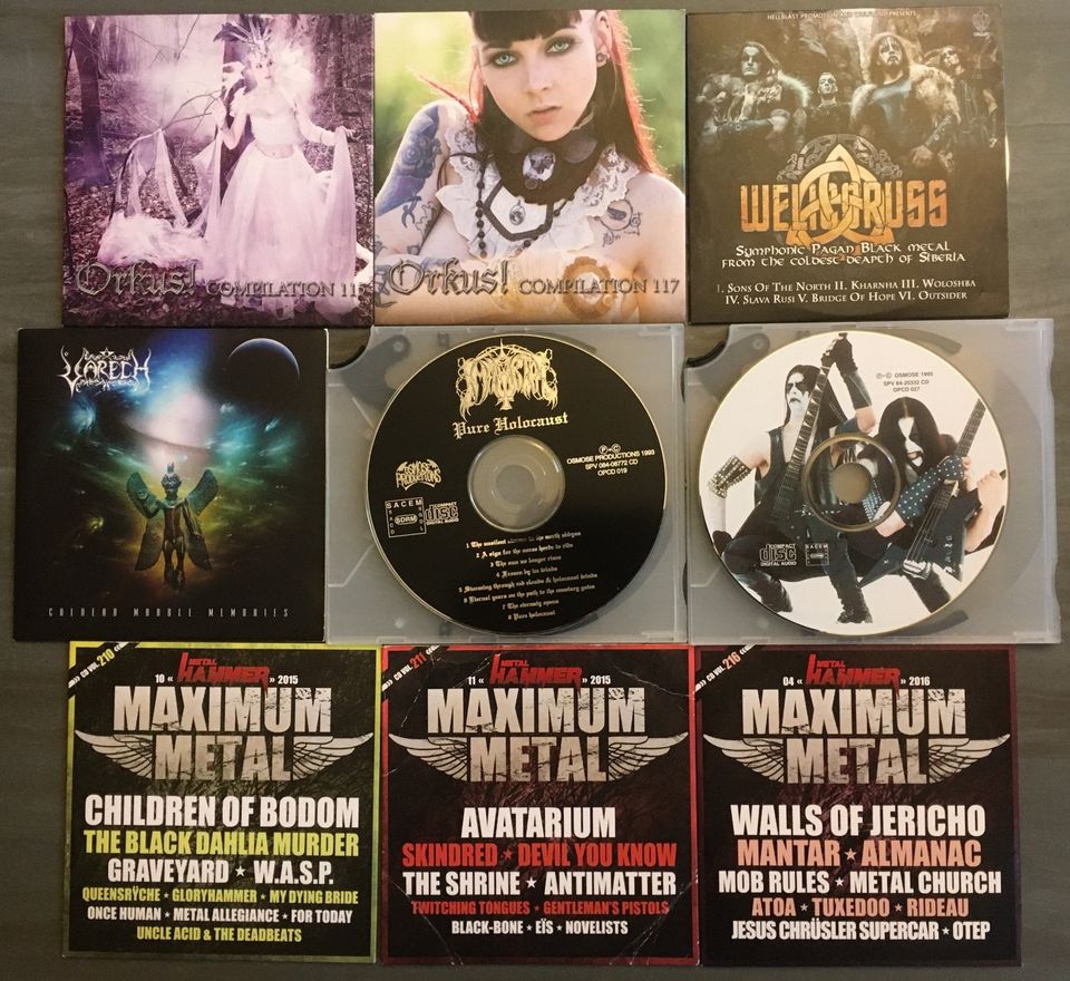 CDs: Orkus!, Welicoruss, Varech, Immortal, Maximum Metal in Leipzig