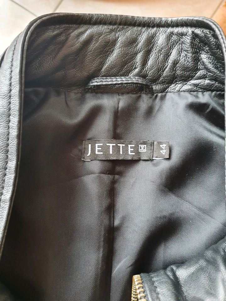 Jette Joop Lederjacke Gr. 44 XXL Jacke Bikerjacke schwarz in Gröditz