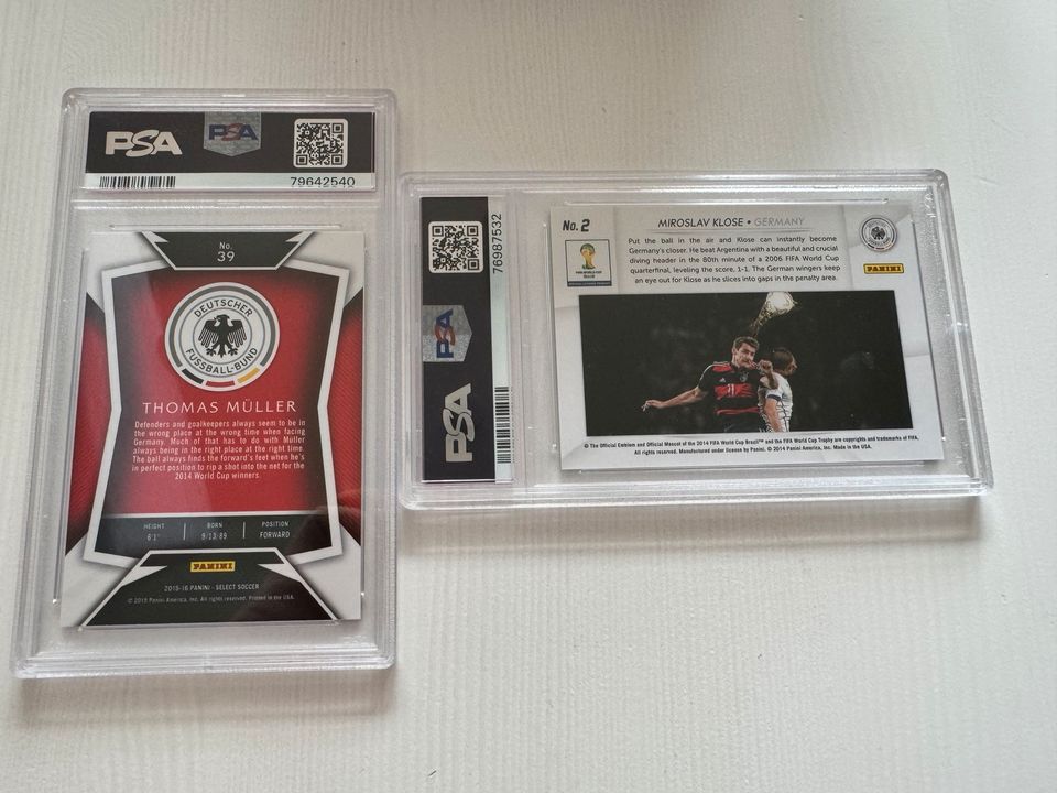 Müller Klose Deutschland Lot PSA 10 in Brakel