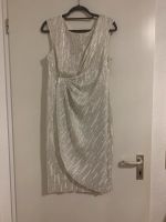 Kleid Abendkleid Cocktailkleid connected Apparel XL weiß silber Bergedorf - Hamburg Lohbrügge Vorschau