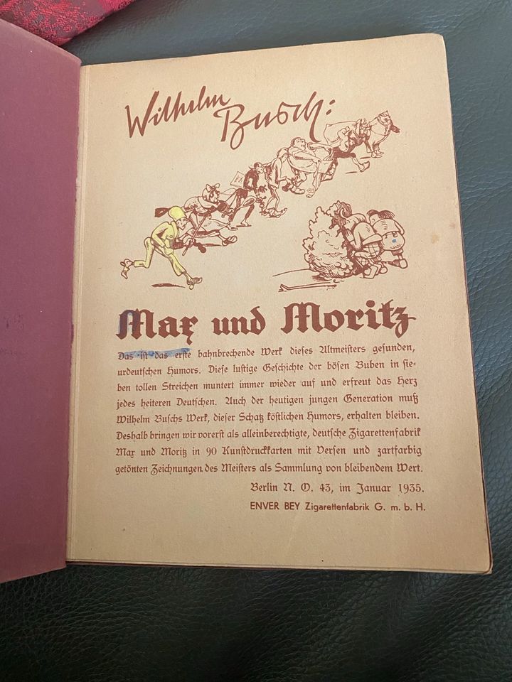 Max und Moritz. Busch, Wilhelm.  Von 1935 in Osnabrück