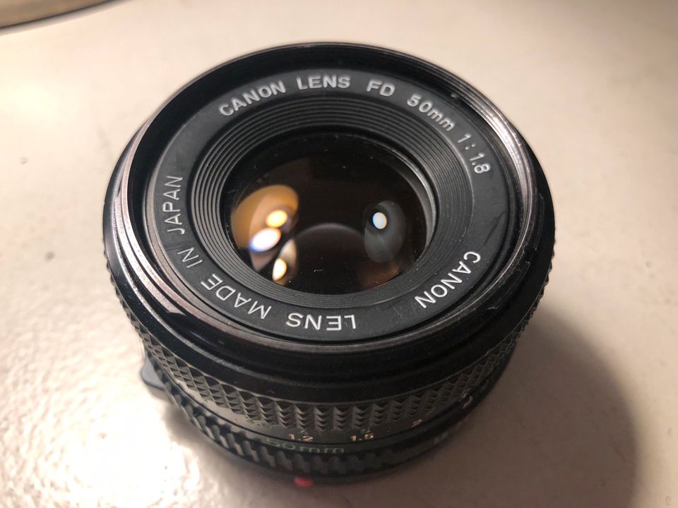 Canon 50mm 1:1.8 FD Objektiv Festbrennweite in Berlin