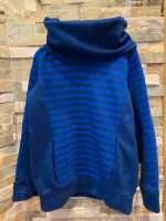 Sweater Sweatshirt mit Kuschelkragen Gr.140 blau handmade Hessen - Büdingen Vorschau